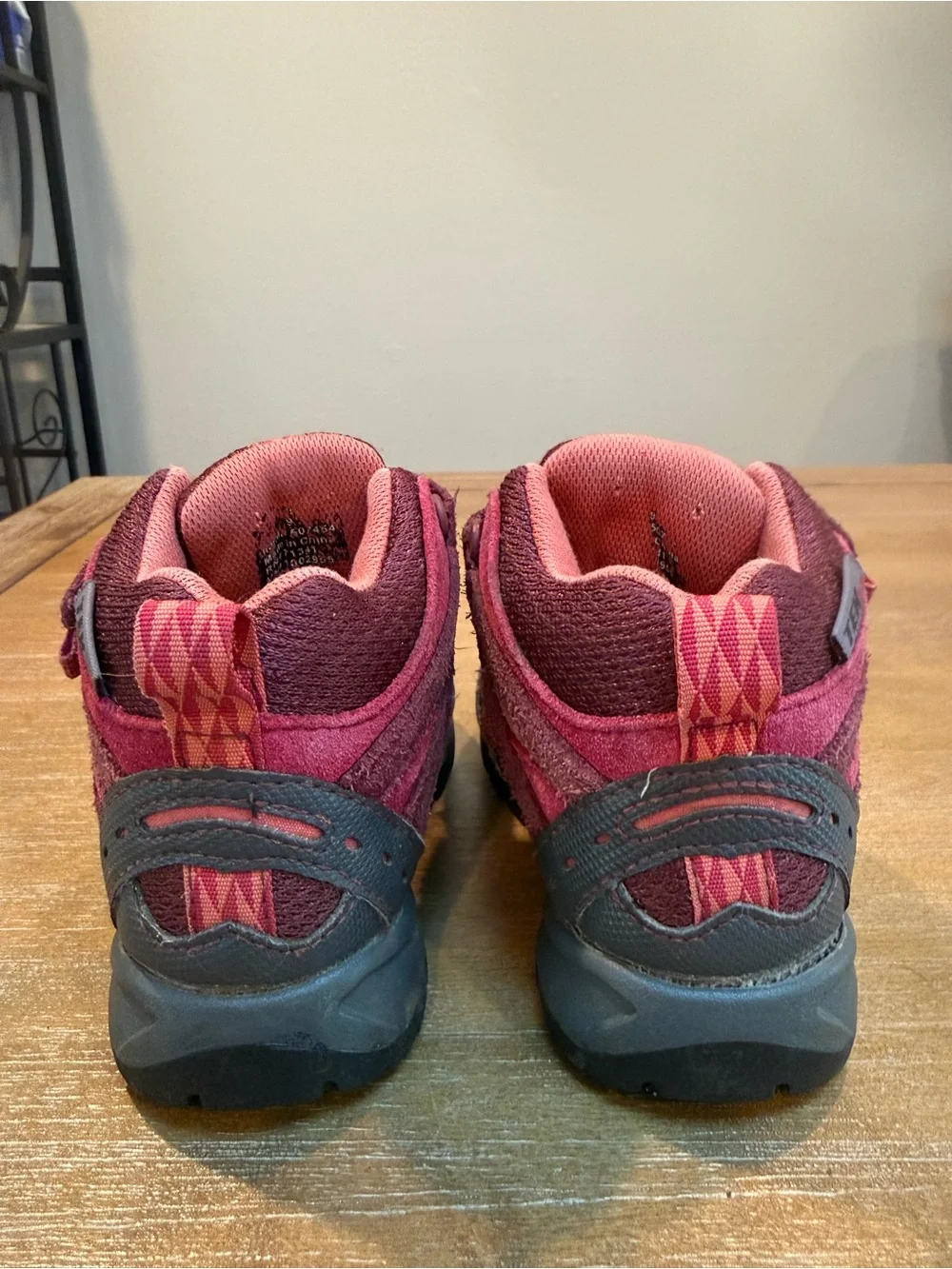 LL Bean Toddlers Trail Model Hikers Waterproof Black Cherry Sz 9